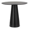Kulatý jídelní stůl Florero 80 cm černý moderní na jedné noze do jídelny a obýváku