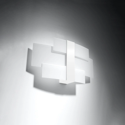 Nástěnné svítidlo Celia bílá moderní skleněno-kovová do obýváku a ložnice Sollux