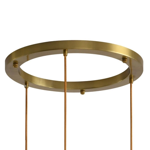 Závěsné LED svítidlo koule SFERA-3 zlatá 50 cm do obýváku a nad kuchyňský ostrůvek Step into Design