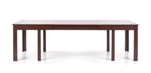 Rozkládací jídelní stůl Bryz 160-300 cm moderní tmavý ořech s bílou podstavou Intesi