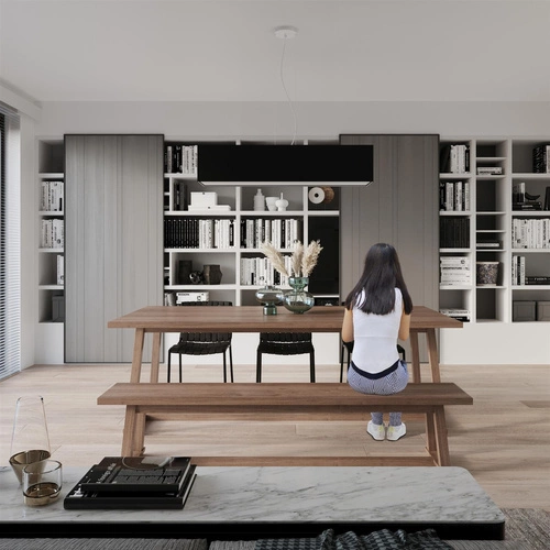 Moderní černý lustr SANTA BIS 80, 3 světla, nad stůl nebo kuchyňský ostrůvek