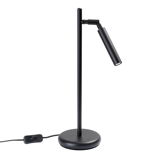 Moderní černá stolní lampa Pastelo s nastavitelným stínidlem do kanceláře nebo ložnice 43 cm