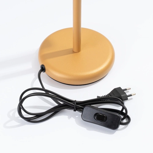 Stolní lampa Pastelo moderní zlatá s nastavitelným stínidlem do ložnice a pracovny 43 cm