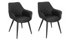 Sada 2 černých židlí Rox