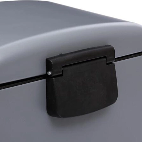 Kuchyňský kovový odpadkový koš Ariane 30 l šedý moderní s pedálem 5five