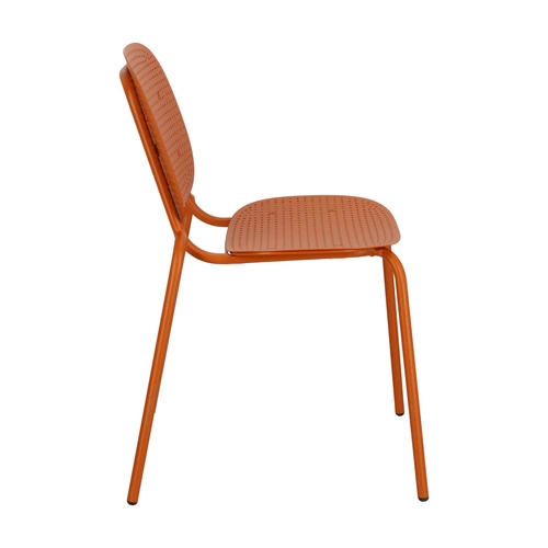 Kovová židle Si-Si Dots SCAB Design moderní na zahradu, terasu i do restaurace oranžová