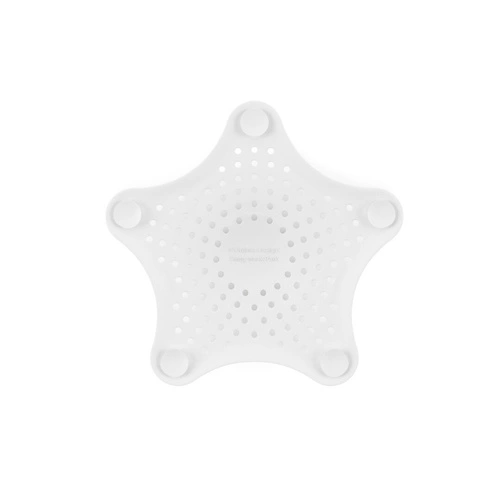 Gumové sítko do dřezu a vany Umbra Starfish bílé moderní do koupelny 16 cm