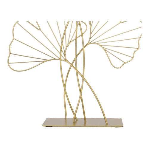 Kovová dekorace Ginko gold
