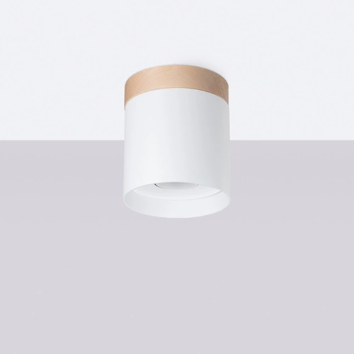 Stropní svítidlo RIF bílé moderní skandinávské do obýváku, kuchyně a ložnice SOLLUX