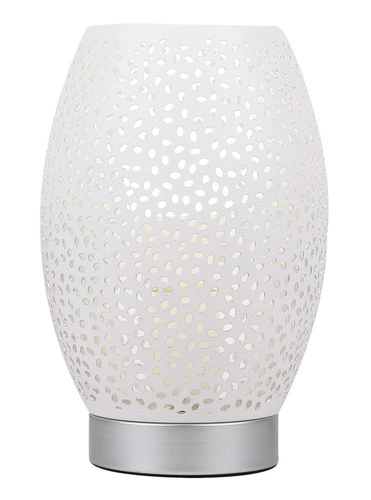 Venus moderní bílá kovová stolní lampa do ložnice dekorativní CANDELLUX LIGHTING