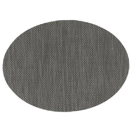 Černá kulatá prostírka pod talíř Maoli 48x35 cm do kuchyně a jídelny 5five