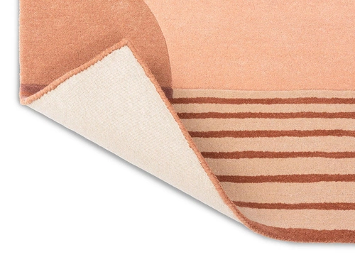 Moderní vlněný koberec Decor Lola 140x200 geometrický oranžový do obýváku Carpets&More