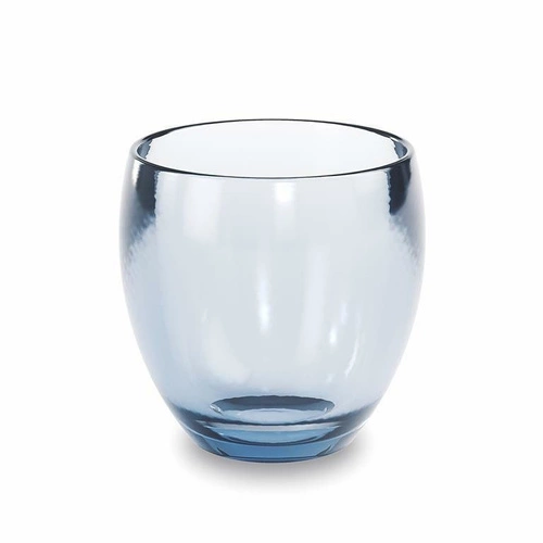 Skleněný koupelnový hrnek Droplet blue