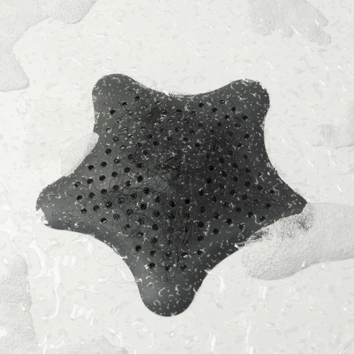Sítko do dřezu Umbra Starfish černé gumové s přísavkami do kuchyně a koupelny 16 cm