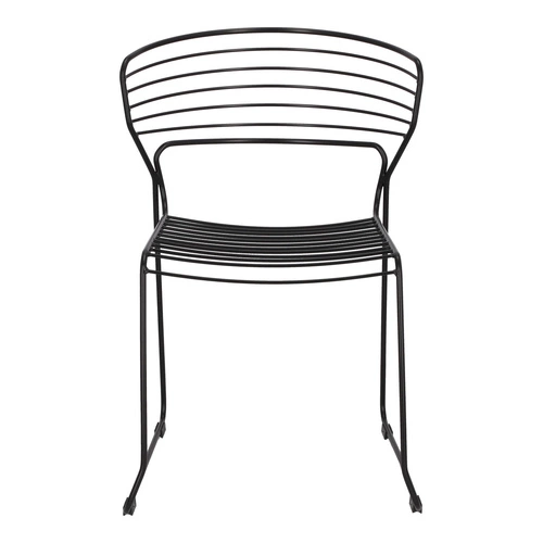 Sada 4 černých židlí Hilly