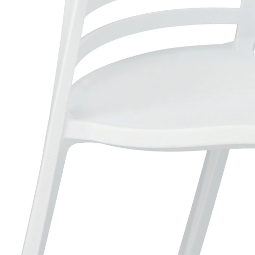 Bílá jídelní a zahradní židle Muna Intesi moderní stohovatelná snadno čistitelná