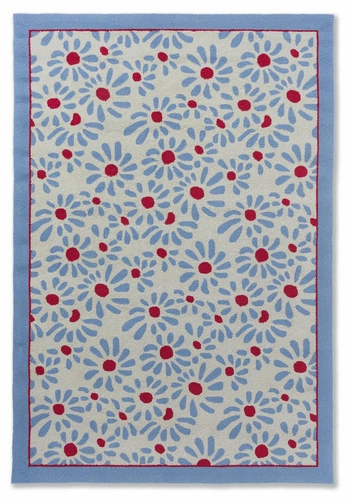 Venkovní koberec na terasu Laura Ashley Thorncliff Daisy 200x280 moderní květinový