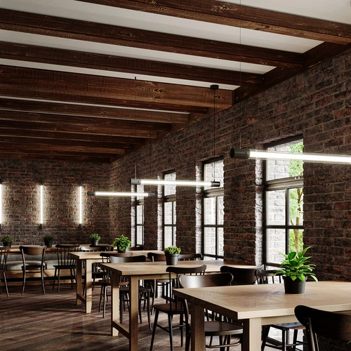 Černá závěsná lampa VALO