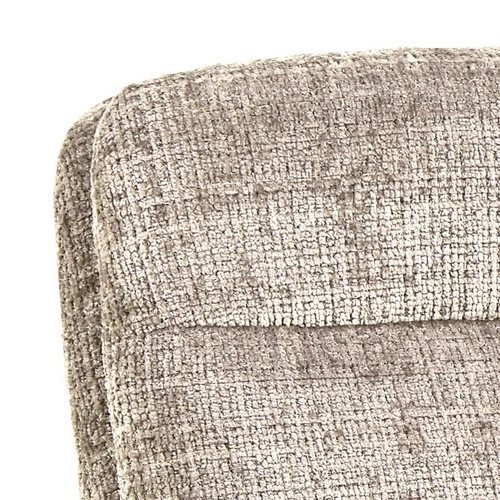 Otočná jídelní židle Edgar z béžového sametu s područkami