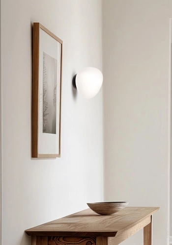 Nástěnné svítidlo STONES lampa 20cm 1x40W E27 difuzor bílý