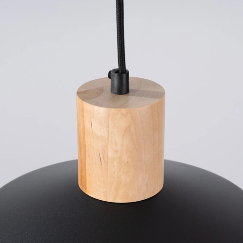 Závěsné svítidlo FANO černé moderní do obýváku a jídelny skandinávský ocelový 34 cm