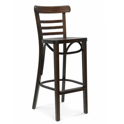 Dřevěný barový stoliček s opěradlem Fameg BST-225 CATA premium na míru do kuchyně 75 cm