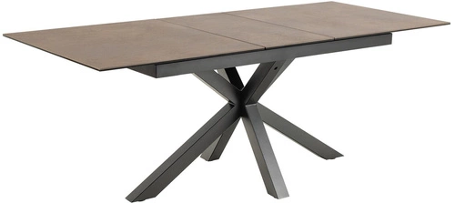 Stůl Heaven 168/210cm hnědý/černý