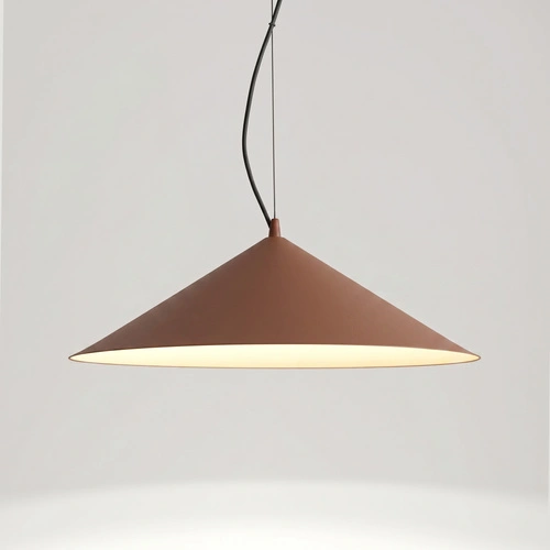 Závěsné LED svítidlo FINT mocca do obývacího pokoje moderní nastavitelné