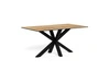 Stůl Heaven 160x90 moderní jídelní keramický dub na černých nohách