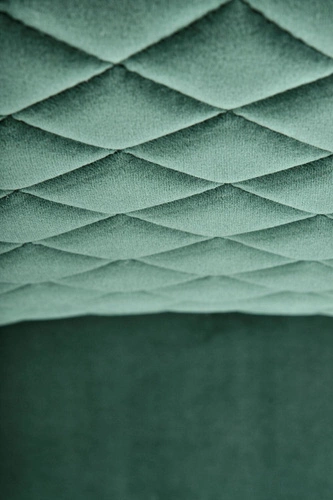 Jídelní židle Celine zelená čalouněná sametová na lyžinách moderní Intesi