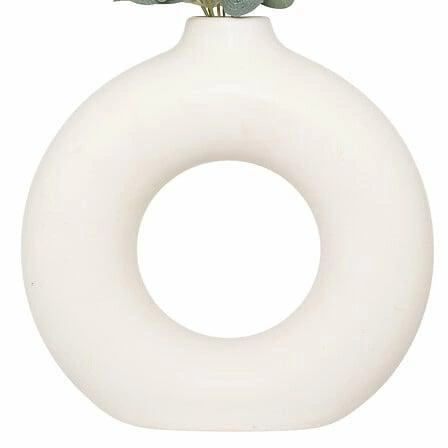 Váza na kolečkách Suza s umělým eukalyptem 30 cm