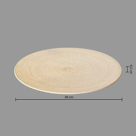 Béžová kulatá prostírka pod talíř 38 cm do jídelny 5five simply smart