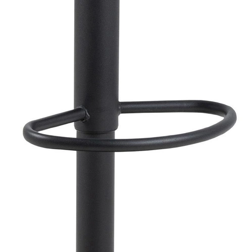 Barová židle Flynn světle šedá čalouněná s opěrkou, otočná a výškově nastavitelná do kuchyně Actona