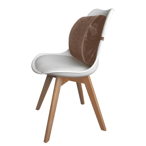 Ergonomický polštář Sensly na opěradlo židle hnědý