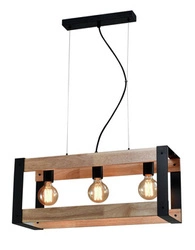 Závěsná lampa Varna černá 3x40W E27 stínidlo černé