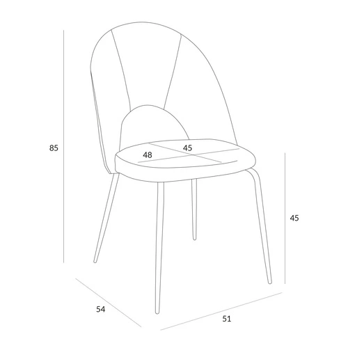 Židle Solie Velvet zelená/zlatá Výprodej