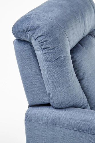 Rozkládací křeslo do obýváku Darb modré moderní čalouněné relaxační Intesi