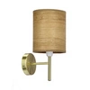 Yan nástěnná lampa patina 1x40W E14 stínidlo ořech