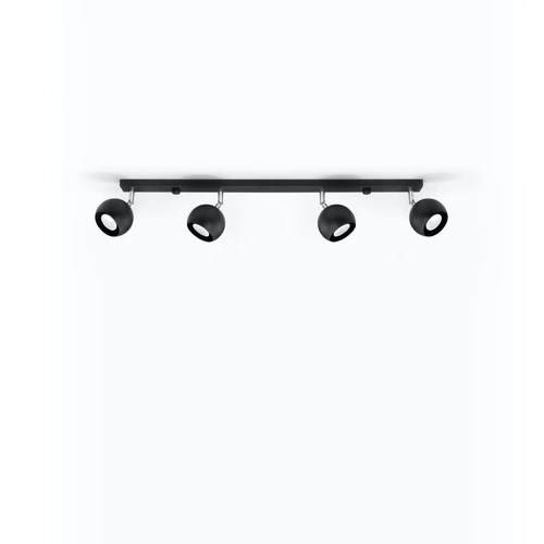 Stropní svítidlo OCULARE 4L černé moderní kovové do obýváku a kuchyně Sollux