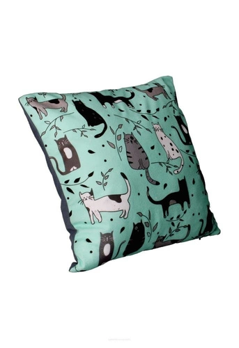 Dekorační sametový polštář Kitty 40x40 cm antialergický moderní do obýváku