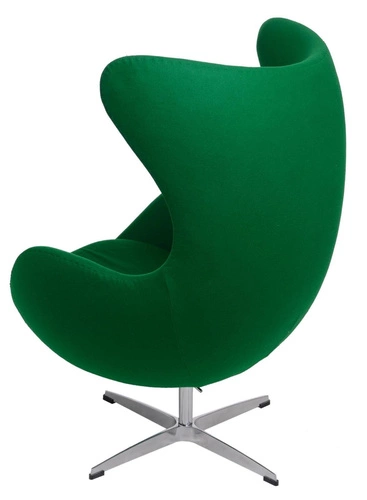 Otočný houpací ušák Jajo zelený kašmír do obýváku moderní glamour D2.DESIGN