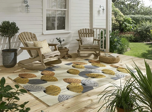 Venkovní koberec Dandelion Clocks okrová 140x200cm