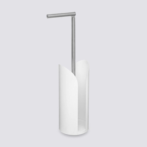 Kho bílý kovový stojan na toaletní papír moderní do koupelny na více rolí 5five