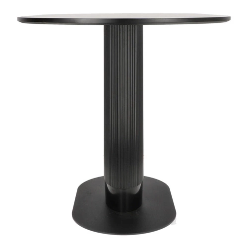 Jídelní stůl Maxim černý oválný moderní na jedné noze 120x70 cm Intesi