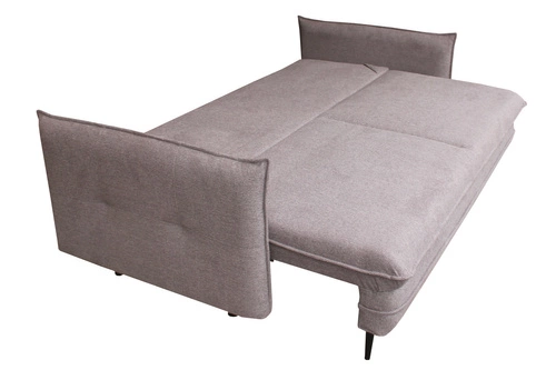 Rozkládací pohovka Milagro 3místná s úložným prostorem a funkcí spaní do moderního obýváku šedobéžová