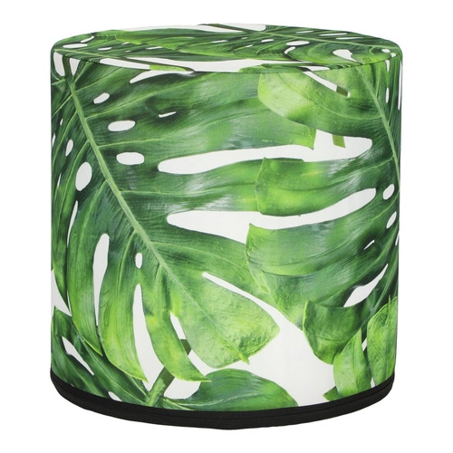 Zahradní kulatý puf Monstera Intesi voděodolný na zahradu i balkon 40 cm