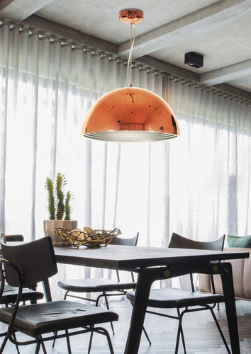 Závěsné svítidlo Amalfi 40 měděné moderní stropní lampa do obýváku a nad jídelní stůl