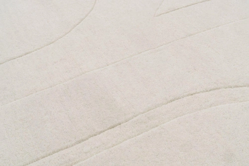 Vlněný koberec do obýváku Valanga 160x230 béžový moderní měkký Carpet Decor