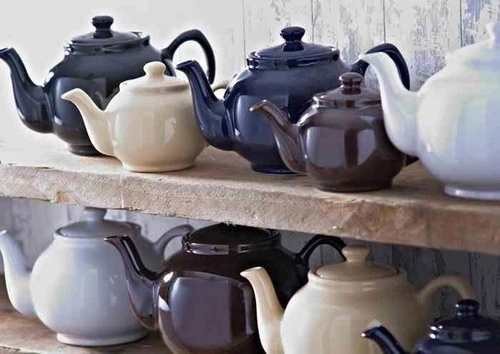 Price&Kensington černá keramická konvička na čaj 1,1 l moderní vhodná do myčky