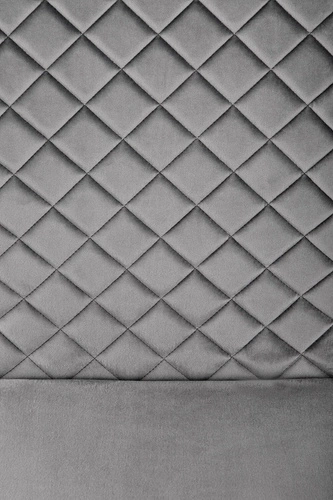 Čalouněná sametová židle Brigitte šedá do jídelny a obýváku moderní prošívaná Intesi